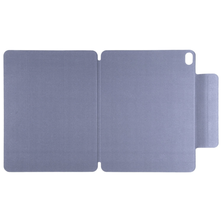 For iPad Air 13 2025 / 2024 Double-sided Clip Fixed Buckle Magnetic PU Leather Smart Tablet Case(Purple)