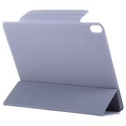 For iPad Air 13 2025 / 2024 Double-sided Clip Fixed Buckle Magnetic PU Leather Smart Tablet Case(Purple)