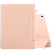 For iPad Air 13 2025 / 2024 Double-sided Clip Fixed Buckle Magnetic PU Leather Smart Tablet Case(Gold)