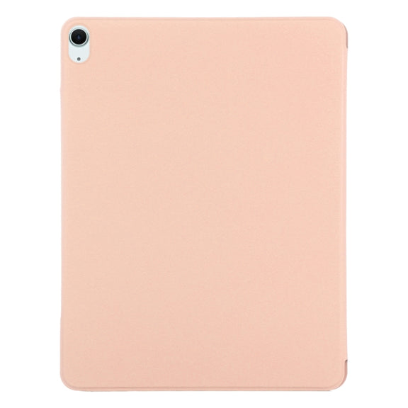 For iPad Air 13 2025 / 2024 Double-sided Clip Fixed Buckle Magnetic PU Leather Smart Tablet Case(Gold)