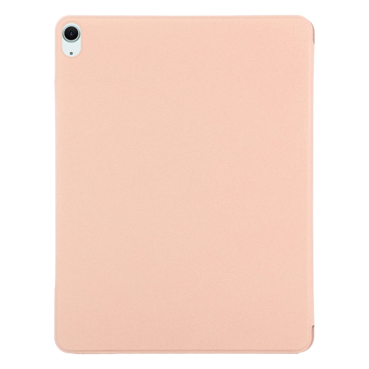 For iPad Air 13 2025 / 2024 Double-sided Clip Fixed Buckle Magnetic PU Leather Smart Tablet Case(Gold)