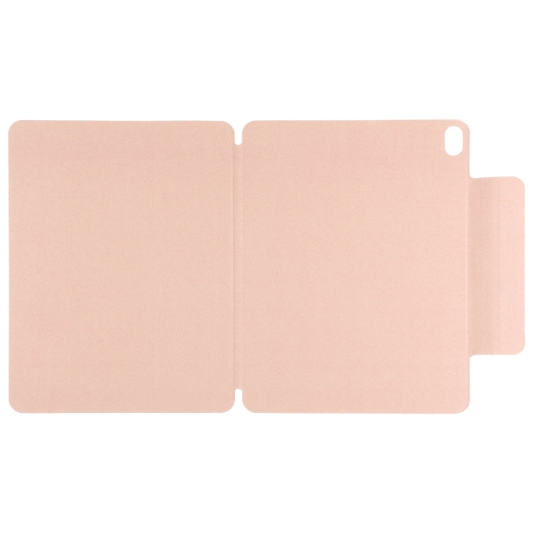 For iPad Air 13 2025 / 2024 Double-sided Clip Fixed Buckle Magnetic PU Leather Smart Tablet Case(Gold)