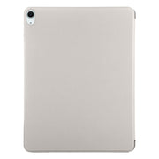 For iPad Air 13 2024 Double-sided Clip Fixed Buckle Magnetic PU Leather Smart Tablet Case(Grey)