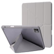 For iPad Pro 13 2024 Deformation Transparent Acrylic Leather Tablet Case(Grey) - iPad Pro 13 2024 Cases by PMC TechLife | Online Shopping South Africa | PMC TechLife | Buy Now Pay Later Mobicred