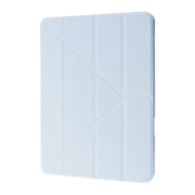For iPad Air 11 2025 / 2024 Deformation Transparent Acrylic Leather Tablet Case(Light Blue)