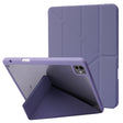 For iPad Pro 11 2024 Deformation Transparent Acrylic Leather Tablet Case(Lavender Grey) - iPad Pro 11 2024 Cases by PMC TechLife | Online Shopping South Africa | PMC TechLife | Buy Now Pay Later Mobicred
