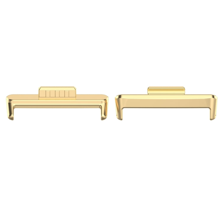 For Huawei Watch Fit3 20mm 1 Pair Stainless Steel Metal Watch Band Connector(Gold)