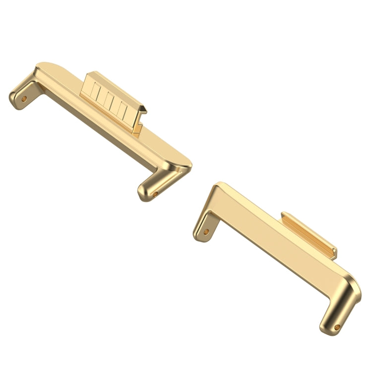 For Huawei Watch Fit3 20mm 1 Pair Stainless Steel Metal Watch Band Connector(Gold)