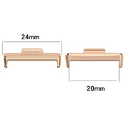 For Huawei Watch Fit3 20mm 1 Pair Stainless Steel Metal Watch Band Connector(Gold)
