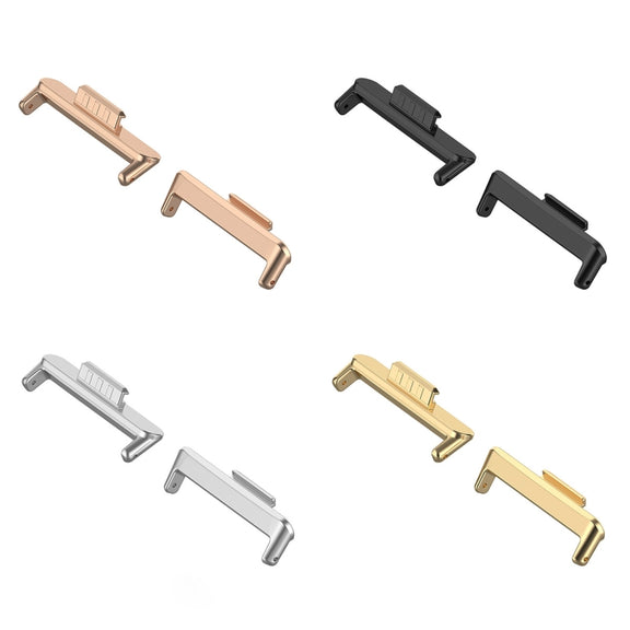 For Huawei Watch Fit3 20mm 1 Pair Stainless Steel Metal Watch Band Connector(Gold)