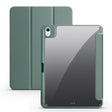 For iPad Air 11 2024 / 2025 Acrylic 3-folding Smart Leather Tablet Case(Dark Green) - free shipping - PMC TechLife - Order now!