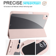 For iPad Air 11 2024 / 2025 Acrylic 3-folding Smart Leather Tablet Case(Pink)
