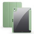For iPad Air 11 2024 Acrylic 3-folding Smart Leather Tablet Case(Green) - iPad Air 11 2024 Cases by PMC TechLife | Online Shopping South Africa | PMC TechLife | Buy Now Pay Later Mobicred