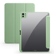 For iPad Pro 11 2024 Acrylic 3-folding Smart Leather Tablet Case(Green) - iPad Pro 11 2024 Cases by PMC TechLife | Online Shopping South Africa | PMC TechLife | Buy Now Pay Later Mobicred