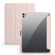 For iPad Pro 13 2024 Acrylic 3-folding Smart Leather Tablet Case(Pink) - iPad Pro 13 2024 Cases by PMC TechLife | Online Shopping South Africa | PMC TechLife | Buy Now Pay Later Mobicred