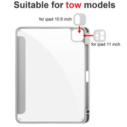 For iPad Pro 13 2024 Acrylic 3-folding Smart Leather Tablet Case(Gray)
