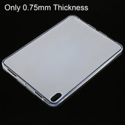 For iPad Air 11 2025 / 2024 / 5 / 4 0.75mm Shockproof Outside Glossy Inside Frosted TPU Tablet Case(Transparent)
