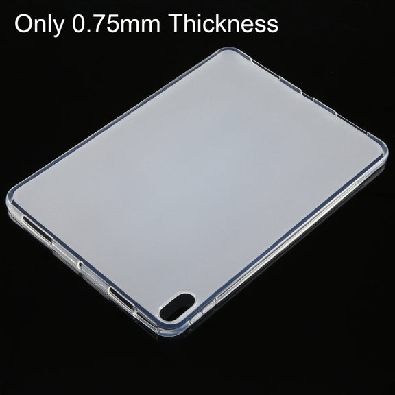 For iPad Air 11 2025 / 2024 / 5 / 4 0.75mm Shockproof Outside Glossy Inside Frosted TPU Tablet Case(Transparent)