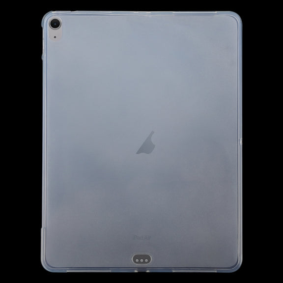 For iPad Air 13 2024 0.75mm Shockproof Outside Glossy Inside Frosted TPU Tablet Case(Transparent)