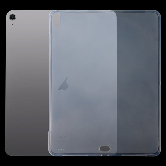 For iPad Air 13 2024 0.75mm Shockproof Outside Glossy Inside Frosted TPU Tablet Case(Transparent)