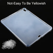 For iPad Air 13 2024 0.75mm Shockproof Outside Glossy Inside Frosted TPU Tablet Case(Transparent)