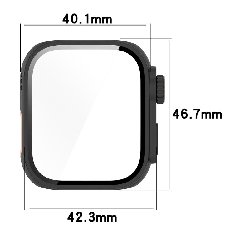 For Huawei Watch Fit3 PC + Tempered Glass Film Full Coverage Watch Protective Case(Green)