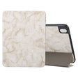For iPad Air 11 2024 Three-fold Marble Texture Protective Tablet Case with Pen Slot(Smoky Gray) - iPad Air 11 2024 Cases by PMC TechLife | Online Shopping South Africa | PMC TechLife | Buy Now Pay Later Mobicred