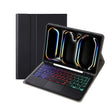 For iPad Pro 11 2024 A13B-AS Lambskin Texture Backlight Bluetooth Touch Keyboard Leather Tablet Case with Pen Slot(Black) - For iPad Pro by PMC TechLife | Online Shopping South Africa | PMC TechLife | Buy Now Pay Later Mobicred
