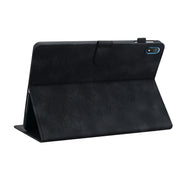 For Nokia T20 10.4 2021 Lily Embossed Leather Tablet Case(Black)
