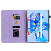 For Huawei MatePad Pro 11 2022 Lily Embossed Leather Tablet Case(Purple)