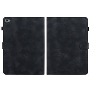 For Huawei MediaPad M5 Lite 10 / C5 10.1 Lily Embossed Leather Tablet Case(Black)