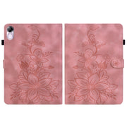 For Honor Pad X8 Pro / X9 2023 Lily Embossed Leather Tablet Case(Pink)