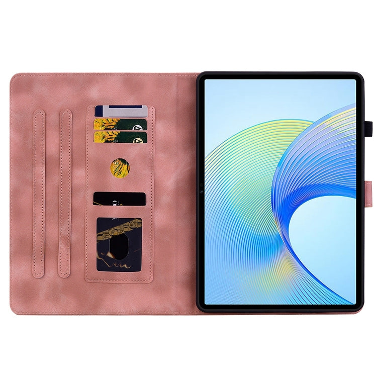 For Honor Pad X8 Pro / X9 2023 Lily Embossed Leather Tablet Case(Pink)
