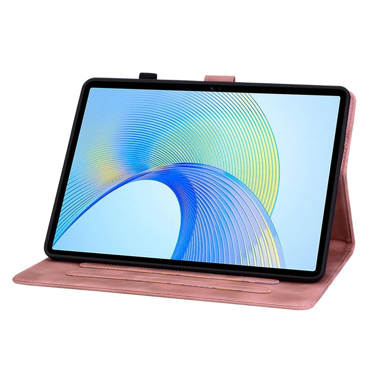For Honor Pad X8 Pro / X9 2023 Lily Embossed Leather Tablet Case(Pink)