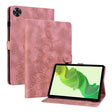 For Realme Pad 2 11.5 Lily Embossed Leather Tablet Case(Pink) - Realme by PMC TechLife | Online Shopping South Africa | PMC TechLife | Buy Now Pay Later Mobicred