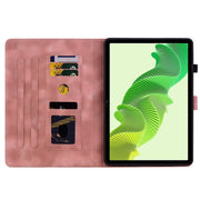For Realme Pad 2 11.5 Lily Embossed Leather Tablet Case(Pink)
