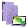 For Realme Pad 2 11.5 Lily Embossed Leather Tablet Case(Purple) - Realme by PMC TechLife | Online Shopping South Africa | PMC TechLife | Buy Now Pay Later Mobicred