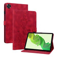 For Realme Pad 2 11.5 Lily Embossed Leather Tablet Case(Red) - Realme by PMC TechLife | Online Shopping South Africa | PMC TechLife | Buy Now Pay Later Mobicred