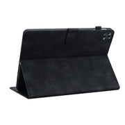 For Realme Pad 2 11.5 Lily Embossed Leather Tablet Case(Black)
