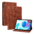 For Realme Pad 10.4 Lily Embossed Leather Tablet Case(Brown) - Realme by PMC TechLife | Online Shopping South Africa | PMC TechLife | Buy Now Pay Later Mobicred