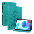 For Realme Pad 10.4 Lily Embossed Leather Tablet Case(Green) - Realme by PMC TechLife | Online Shopping South Africa | PMC TechLife | Buy Now Pay Later Mobicred