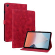 For OPPO Pad Air Lily Embossed Leather Tablet Case(Red) - OPPO by PMC TechLife | Online Shopping South Africa | PMC TechLife | Buy Now Pay Later Mobicred