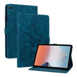 For OPPO Pad Air Lily Embossed Leather Tablet Case(Dark Blue) - free shipping - PMC TechLife - Order now!