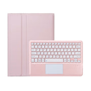 For iPad Pro 13 2024 A14B-A Detachable Ultra-Thin Bluetooth Touch Keyboard Leather Tablet Case with Pen Slot(Pink)