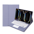 For iPad Pro 13 2024 A14B-A Detachable Ultra-Thin Bluetooth Touch Keyboard Leather Tablet Case with Pen Slot(Purple) - For iPad Pro by PMC TechLife | Online Shopping South Africa | PMC TechLife | Buy Now Pay Later Mobicred
