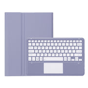 For iPad Pro 13 2024 A14B-A Detachable Ultra-Thin Bluetooth Touch Keyboard Leather Tablet Case with Pen Slot(Purple)