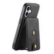 For iPhone 16 Plus Denior D14 NK Retro Pattern MagSafe Magnetic Card Holder Leather Phone Case(Black) - free shipping - PMC TechLife - Order now!