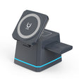H49 3 in 1 Multi-function Magnetic Wireless Charger(Dark Grey) - Wireless Charger by PMC TechLife | Online Shopping South Africa | PMC TechLife | Buy Now Pay Later Mobicred