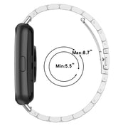 For Huawei Watch Fit 3 Three Bead Stainless Steel Metal Watch Band(Black)