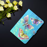 For iPad Pro 11 2024 Coloured Drawing Stitching Smart Leather Tablet Case(Colorful Butterflies)